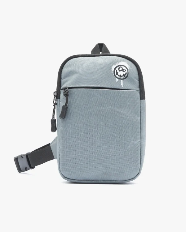 Unisex Grey Wasted Printed Sling Bag